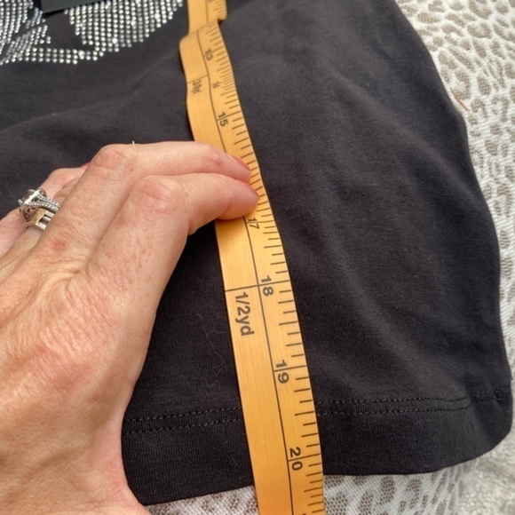 Black Shirt with Embellishments. - Picture 2 of 11